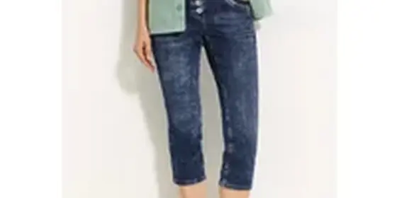 Cecil Damen Capri Jeans in Blau, Gr: 34 ansehen