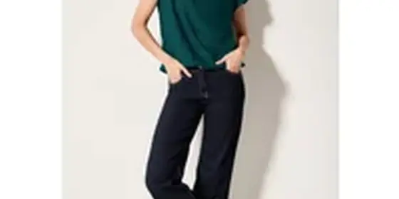 Cecil Damen Bluse in Unifarbe in Grün, Gr: XL ansehen