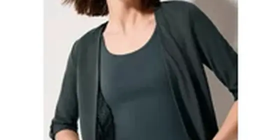 Cecil Damen Offene Strukturjacke in Grün, Gr: XL ansehen
