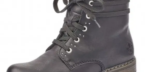 Rieker 71218-00 - Rieker Schnürstiefelette Damen Schwarz ansehen