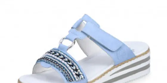 Rieker V02M6-10 - Rieker Pantoletten Blau ansehen