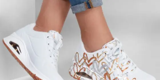 Skechers 155523-WTGD - Skechers Uno JGoldcrown Metallic Love Weiss ansehen
