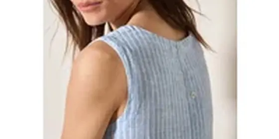 Cecil Damen Gestreiftes Leinen-Top in Blau, Gr: XXL ansehen