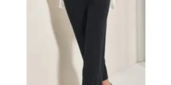 Cecil Damen Wide Leg Musselin Hose in Schwarz, Gr: XXL ansehen