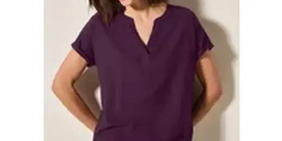 Cecil Damen Bluse in Unifarbe in Pink, Gr: L ansehen