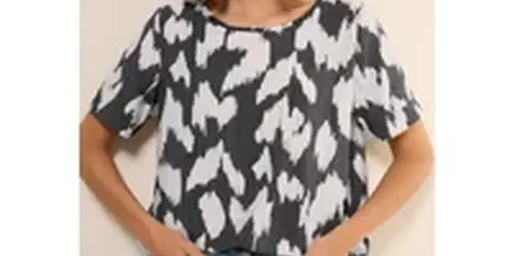 Cecil Damen Gemusterte Bluse in Grau, Gr: L ansehen