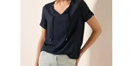 Cecil Damen Tunika in Unifarbe in Blau, Gr: XS ansehen
