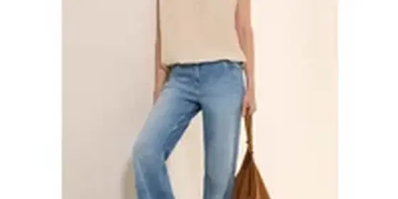 Cecil Damen Kurzarmbluse in Unifarbe in Beige, Gr: L ansehen