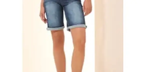 Cecil Damen Casual Fit Jeansshorts in Blau, Gr: 28 ansehen