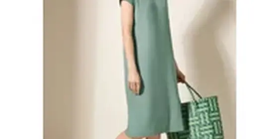 Cecil Damen Jacquard Kleid in Grün, Gr: M ansehen