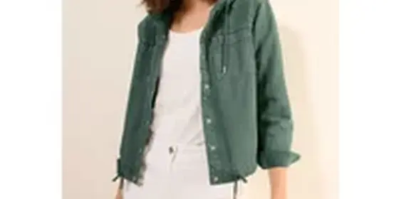 Cecil Damen Overshirt mit Kapuze in Grün, Gr: XS ansehen