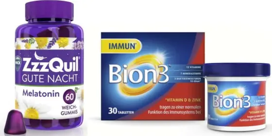 WICK ZzzQuil GUTE NACHT Melatonin Waldfruchtgeschmack + Bion 3 ENERGY Set 1 Sparset ansehen