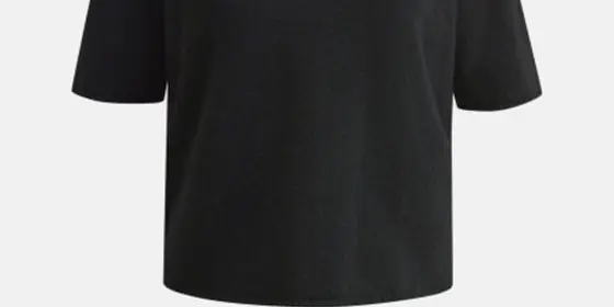 MILANO ITALY Damen Kurzarmpullover, schwarz ansehen