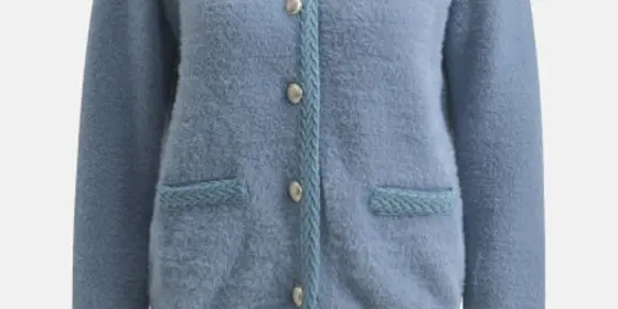 MILANO ITALY Damen Strickjacke, rauchblau ansehen