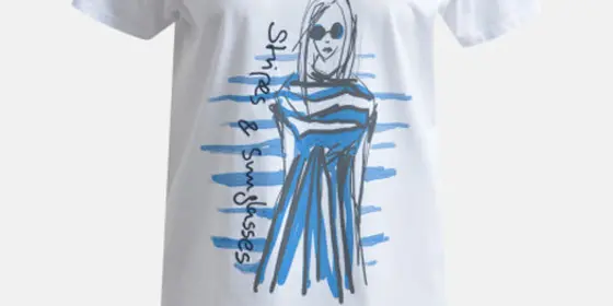 MILANO ITALY Damen T-Shirt, weiß ansehen