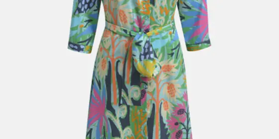 MILANO ITALY Damen Kleid, grün ansehen